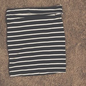 Striped pencil skirt